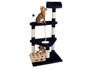 Furhaven Pet Products Cat Triangle Tower Playground Furhaven Pet Products Cat Triangle Tower Playground
