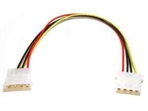 12" 1 Foot 4-Pin Molex Male to Female Power Extension M-F 1' Cable IDE Supply 12" 1 Foot 4-Pin Molex Male to Female Power Extension M-F 1' Cable IDE Supply