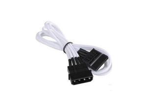 NZXT CBW-11SATA 450mm MOLEX to SATA Power Cable Cord White Braided Sleeving NZXT CBW-11SATA 450mm MOLEX to SATA Power Cable Cord White Braided Sleeving