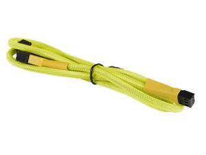 3-Pin Fan "Y" Splitter Cable Cord Premium Sleeved Braided Adapter PC Computer Yellow 3-Pin Fan "Y" Splitter Cable Cord Premium Sleeved Braided Adapter PC Computer Yellow