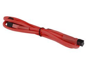 3-Pin Fan "Y" Splitter Cable Cord Premium Sleeved Braided Adapter PC Computer Red 3-Pin Fan "Y" Splitter Cable Cord Premium Sleeved Braided Adapter PC Computer Red