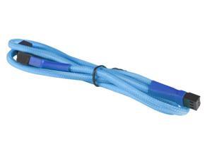 3-Pin Fan "Y" Splitter Cable Cord Premium Sleeved Braided Adapter PC Computer Teal 3-Pin Fan "Y" Splitter Cable Cord Premium Sleeved Braided Adapter PC Computer Teal