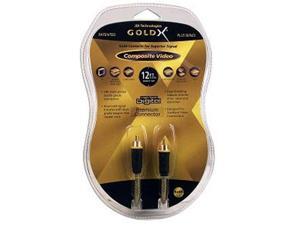GoldX 12ft PlusSeries M/M RCA Composite Video Cable (GXAV-Y-12P B23) GoldX 12ft PlusSeries M/M RCA Composite Video Cable (GXAV-Y-12P B23)