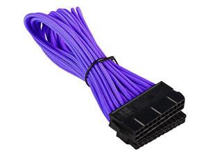 BattleBorn 24 Pin ATX Cable Extension Premium Braided Adapter Purple BattleBorn 24 Pin ATX Cable Extension Premium Braided Adapter Purple