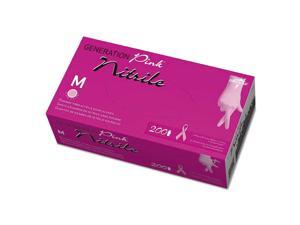 Generation Pink Nitrile Exam Gloves Medium Pink 200/Box Generation Pink Nitrile Exam Gloves Medium Pink 200/Box
