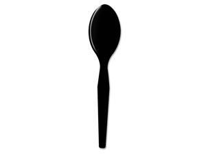 Plastic Cutlery Heavy Mediumweight Teaspoons Black 1000/Carton Plastic Cutlery Heavy Mediumweight Teaspoons Black 1000/Carton