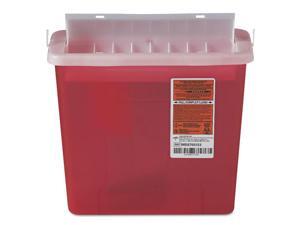 Sharps Container for Patient Room Plastic 5qt Rectangular Red Sharps Container for Patient Room Plastic 5qt Rectangular Red
