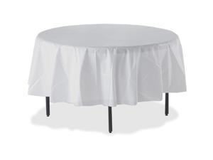 Round Tablecover Plastic 84" D 4PK/CT WE Round Tablecover Plastic 84" D 4PK/CT WE