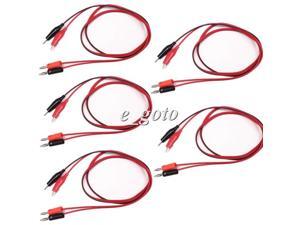 5PCS Banana Jack Alligator Clip Multimeter Test Line 1M Power Supply Test Line 5PCS Banana Jack Alligator Clip Multimeter Test Line 1M Power Supply Test Line