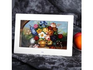 10" Inch HD LCD Digital Photo Frame Alarm Clock Media Player + Remote White US 10" Inch HD LCD Digital Photo Frame Alarm Clock Media Player + Remote White US