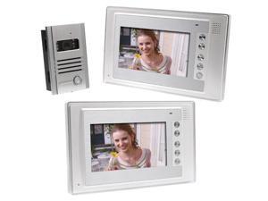 7 Inch Video Door Phone Doorbell Intercom Kit Night Vision 1-camera 2-monitor 7 Inch Video Door Phone Doorbell Intercom Kit Night Vision 1-camera 2-monitor