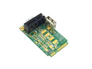 Mini PCI-E to PCI-E Express 1X Extension Cord Adapter Card with USB Riser Card Mini PCI-E to PCI-E Express 1X Extension Cord Adapter Card with USB Riser Card