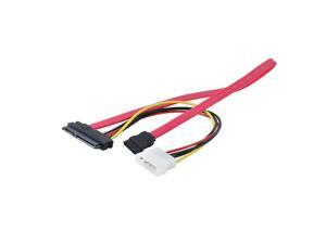 SATA 22pin 7+15pin Female to SATA Female Cable w/ Molex IDE 4Pin Power 30cm SATA 22pin 7+15pin Female to SATA Female Cable w/ Molex IDE 4Pin Power 30cm