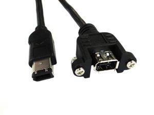 Firewire 400 Mount Screw type IEEE 1394 6Pin Male to Female Extension Cable 1m Firewire 400 Mount Screw type IEEE 1394 6Pin Male to Female Extension Cable 1m