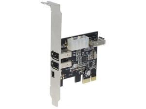 PCI-E Express Firewire 400 IEEE 1394 1394A 2 * 6pin & 1 * 4pin 3 Port Card PCI-E Express Firewire 400 IEEE 1394 1394A 2 * 6pin & 1 * 4pin 3 Port Card