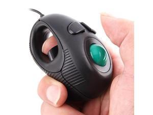 Foxnovo Portable Finger Handheld 4D USB Powered Mini Trackball Mouse (Black) Foxnovo Portable Finger Handheld 4D USB Powered Mini Trackball Mouse (Black)
