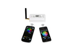 Foxnovo DC 12V-24V Wireless WiFi LED RGB Strip Controller for iOS iPhone /iPad /iPod /Samsung /HTC /Android 2.3 or above Smartphone Tablets (White) Foxnovo DC 12V-24V Wireless WiFi LED RGB Strip Controller for iOS iPhone /iPad /iPod /Samsung /HTC /Android 2.3 or above Smartphone Tablets (White)