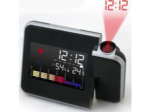 Foxnovo Battery Powered 180 Degrees Rotating Projection Alarm Clock with Snooze / LED Backlight / Date / Temperature / Humidness (Black) Foxnovo Battery Powered 180 Degrees Rotating Projection Alarm Clock with Snooze / LED Backlight / Date / Temperature / Humidness (Black)