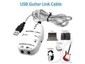 Foxnovo USB Guitar Link Cable to PC/MAC Audio Recording Adapter (White) Foxnovo USB Guitar Link Cable to PC/MAC Audio Recording Adapter (White)