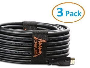 3 Pack High Quality 50 FT High Speed HDMI Cable HDTV With Ethrnet 50FT 1080p US 3 Pack High Quality 50 FT High Speed HDMI Cable HDTV With Ethrnet 50FT 1080p US