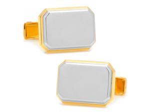 Two Tone Rectangular Cufflinks Two Tone Rectangular Cufflinks