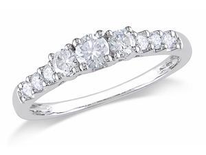Julie Leah 1/2 CT TW 14K White Gold Multi-Stone Diamond Engagement Ring Julie Leah 1/2 CT TW 14K White Gold Multi-Stone Diamond Engagement Ring