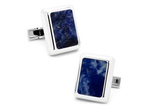Silver and Lapis JFK Presidential Cufflinks Silver and Lapis JFK Presidential Cufflinks