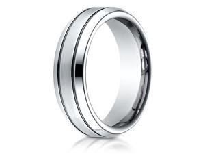 Cobalt 7.0mm Comfort-Fit Satin-Finished Blackened Design Ring Cobalt 7.0mm Comfort-Fit Satin-Finished Blackened Design Ring