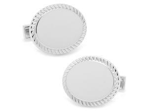 Rope Border Oval Cufflinks Rope Border Oval Cufflinks