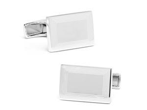 Etched Rectangular Cufflinks Etched Rectangular Cufflinks
