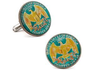 Hand Painted American Quarter Coin Cufflinks Hand Painted American Quarter Coin Cufflinks
