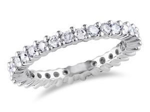 Julie Leah 1 CT TW Diamond 14K White Gold Eternity Band Julie Leah 1 CT TW Diamond 14K White Gold Eternity Band