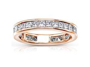 2 CT TW Diamond Eternity Wedding Band in 14K Rose Gold 2 CT TW Diamond Eternity Wedding Band in 14K Rose Gold