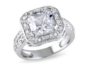 Sofia B 5 3/5 CT TW White Cubic Zirconia Silver Engagement Ring Sofia B 5 3/5 CT TW White Cubic Zirconia Silver Engagement Ring