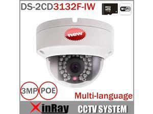 Hikvision DS-2CD3132F-IW 3MP WIFI Mini Dome IP Camera 1080P Security Camera Supports WIFI, TF Card Slot Built-in POE 2.8mm Lens Camera Hikvision DS-2CD3132F-IW 3MP WIFI Mini Dome IP Camera 1080P Security Camera Supports WIFI, TF Card Slot Built-in POE 2.8mm Lens Camera