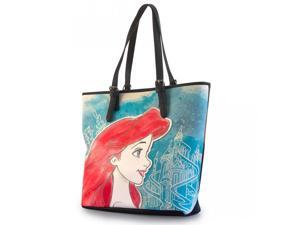 Disney Little Mermaid Ariel Printed Faux Leather Tote Bag Disney Little Mermaid Ariel Printed Faux Leather Tote Bag
