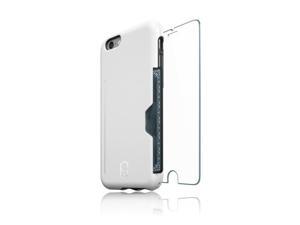 Patchworks® ITG Leve Pro Card Pocket Case White + ITG Tempered Glass Screen Protector Bundle for iPhone 6s Plus 6 Plus, Extra Protection for ITG Tempered Glass Screen Protector Patchworks® ITG Leve Pro Card Pocket Case White + ITG Tempered Glass Screen Protector Bundle for iPhone 6s Plus 6 Plus, Extra Protection for ITG Tempered Glass Screen Protector