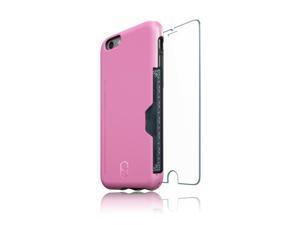 Patchworks® ITG Leve Pro Card Pocket Case Pink + ITG Tempered Glass Screen Protector Bundle for iPhone 6s 6, Extra Protection for ITG Tempered Glass Screen Protector Patchworks® ITG Leve Pro Card Pocket Case Pink + ITG Tempered Glass Screen Protector Bundle for iPhone 6s 6, Extra Protection for ITG Tempered Glass Screen Protector