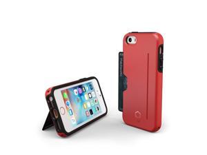Patchworks® ITG Level Pro with Card Pocket Red for iPhone SE 5s 5 - Military Grade Protection Case with a Card Pocket, Extra Protection for ITG Tempered Glass Screen Protector Patchworks® ITG Level Pro with Card Pocket Red for iPhone SE 5s 5 - Military Grade Protection Case with a Card Pocket, Extra Protection for ITG Tempered Glass Screen Protector