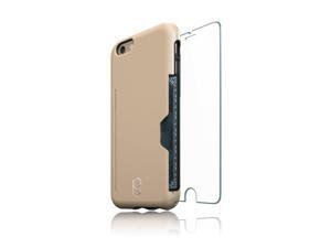 Patchworks® ITG Leve Pro Card Pocket Case Sand + ITG Tempered Glass Screen Protector Bundle for iPhone 6s Plus 6 Plus, Extra Protection for ITG Tempered Glass Screen Protector Patchworks® ITG Leve Pro Card Pocket Case Sand + ITG Tempered Glass Screen Protector Bundle for iPhone 6s Plus 6 Plus, Extra Protection for ITG Tempered Glass Screen Protector