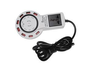 Meree 8 Port USB Hub Charger Qi Wireless Charging Pad and Free USB-C Cable Universal plug socket-White Meree 8 Port USB Hub Charger Qi Wireless Charging Pad and Free USB-C Cable Universal plug socket-White