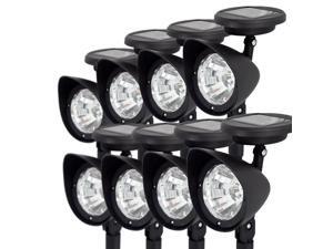 8 x Solar Powered Spot Lights Outdoor Garden Landscape LED Spotlight Lawn Path 8 x Solar Powered Spot Lights Outdoor Garden Landscape LED Spotlight Lawn Path