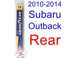 2010-2014 Subaru Outback Wiper Blade (Rear) (Goodyear Wiper Blades-Hybrid) (2011,2012,2013) 2010-2014 Subaru Outback Wiper Blade (Rear) (Goodyear Wiper Blades-Hybrid) (2011,2012,2013)