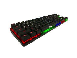 Drevo Calibur 71-Key Mechanical Keyboard RGB LED Backlit Wireless Bluetooth Connection with Blue Switch Black Drevo Calibur 71-Key Mechanical Keyboard RGB LED Backlit Wireless Bluetooth Connection with Blue Switch Black