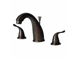 Builders Shoppe 2110BZ Two Handle Widespread Lavatory Faucet with Pop-Up Drain, Brushed Bronze Finish Builders Shoppe 2110BZ Two Handle Widespread Lavatory Faucet with Pop-Up Drain, Brushed Bronze Finish