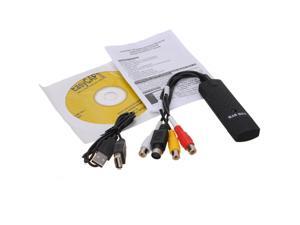 Easycap USB 2.0 to 3 RCA Audio S-Video TV DVD VHS RW Capture Converter Adapter Cable with CD and Manual Easycap USB 2.0 to 3 RCA Audio S-Video TV DVD VHS RW Capture Converter Adapter Cable with CD and Manual