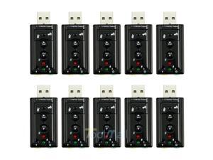 10 X New External USB 2.0 Virtual 7.1-Channel CH 3D Audio Sound Card Adapter - Best Market 10 X New External USB 2.0 Virtual 7.1-Channel CH 3D Audio Sound Card Adapter - Best Market