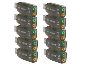 10X USB External 5.1 Channel 3D Mic Speaker Virtual Audio PC Sound Card Adapter - Best Market 10X USB External 5.1 Channel 3D Mic Speaker Virtual Audio PC Sound Card Adapter - Best Market
