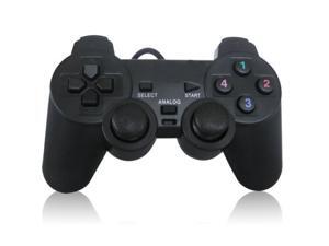 Black USB Dual Vibration PC Computer Wired Gamepad Game Controller Joystick Black USB Dual Vibration PC Computer Wired Gamepad Game Controller Joystick