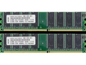 1GB (2X512MB) DDR MEMORY RAM PC3200 NON-ECC DIMM 400MHZ 1GB (2X512MB) DDR MEMORY RAM PC3200 NON-ECC DIMM 400MHZ